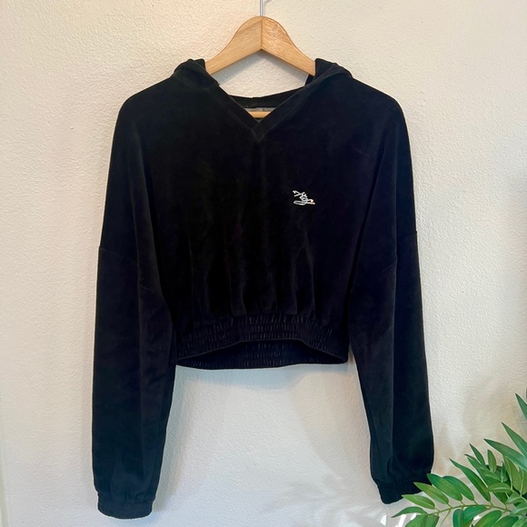 NWOT Heart of Sun Swim Ciara Velour Hoodie Size S - Picture 3 of 5